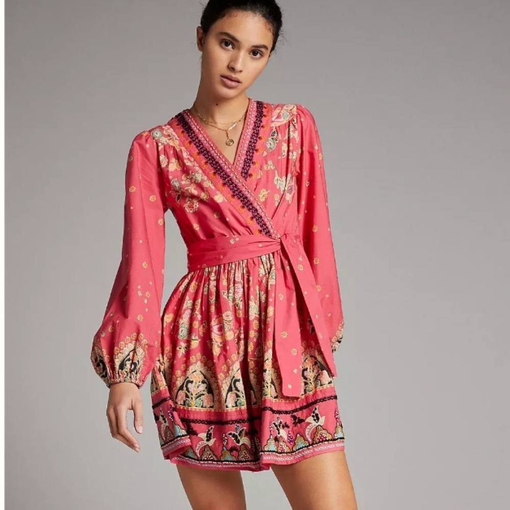 ANTHROPOLOGIE Raquel Beaded Minidress